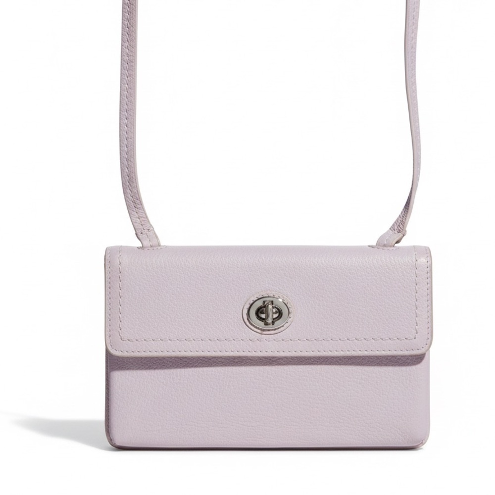 Danier Leather Pastel Lavender Crossbody Bag - Picture 13 of 13